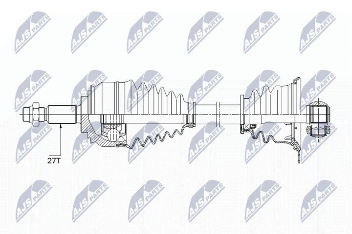 Полуось NTY NPW-RE-153 (фото 1)