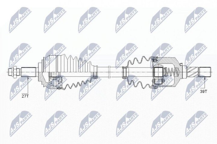 Полуось NTY NPW-RE-154 (фото 1)