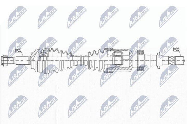 Піввісь NTY NPW-RE-158 (фото 1)