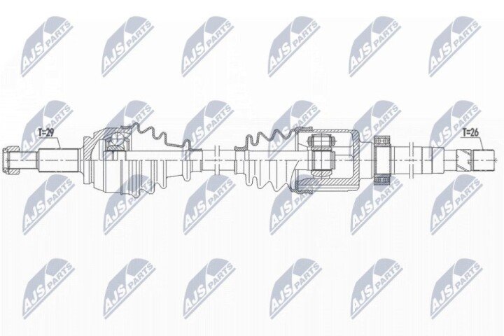 Полуось NTY NPW-RE-160 (фото 1)