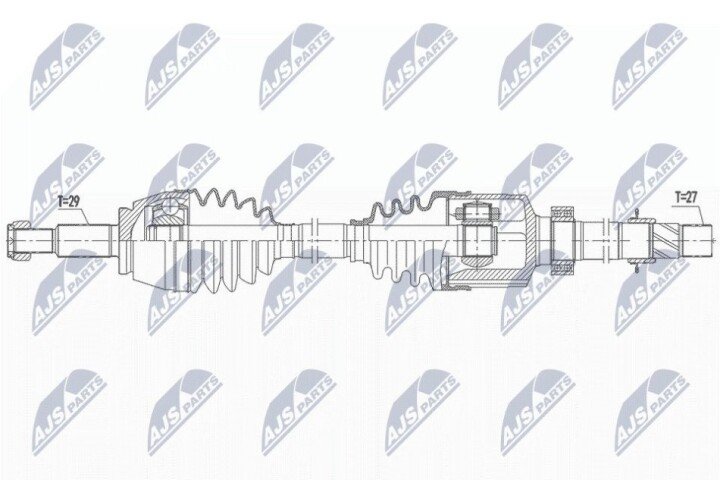 Піввісь NTY NPW-RE-162 (фото 1)