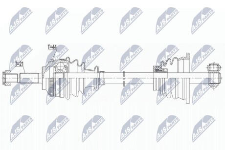 Піввісь NTY NPW-RE-165 (фото 1)