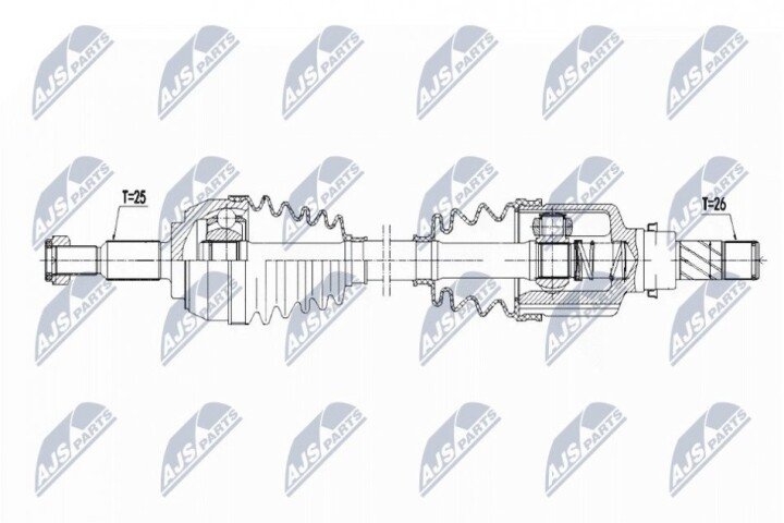 Полуось NTY NPW-RE-168 (фото 1)