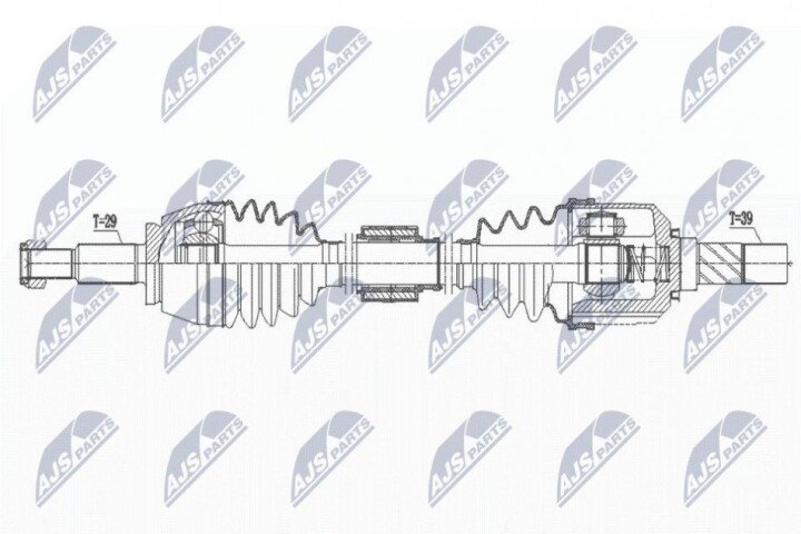 Полуось NTY NPW-RE-170 (фото 1)