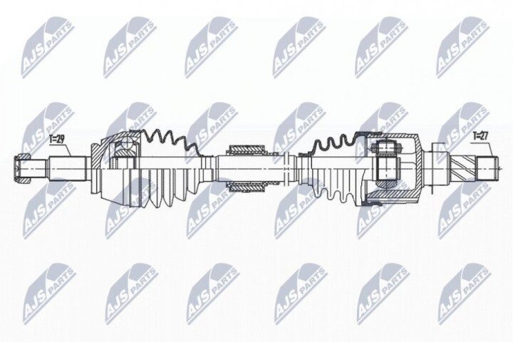 Полуось NTY NPW-RE-176 (фото 1)