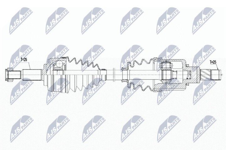 Піввісь NTY NPW-RE-178 (фото 1)