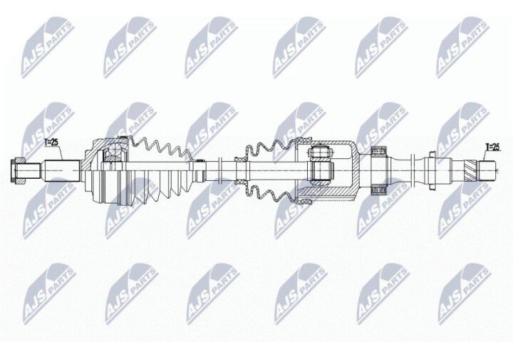 Піввісь NTY NPW-RE-179 (фото 1)