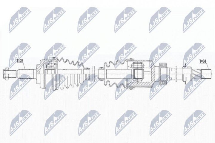 Піввісь NTY NPW-RE-183 (фото 1)