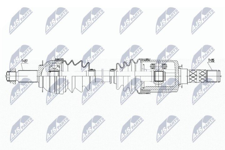 Полуось NTY NPW-SB-012 (фото 1)