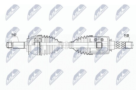 Піввісь NTY NPW-SB-015 (фото 1)