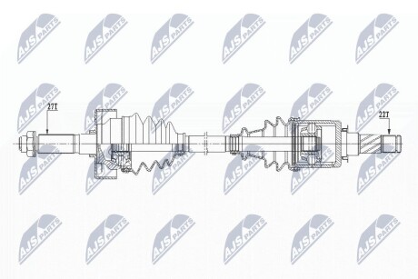 Піввісь NTY NPW-SB-029 (фото 1)