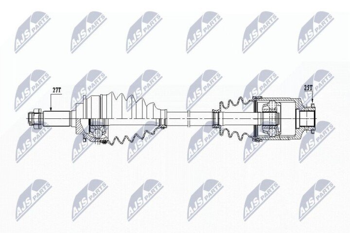 Піввісь NTY NPW-SB-031 (фото 1)