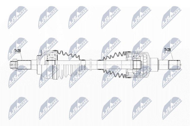 Полуось NTY NPW-SU-019 (фото 1)