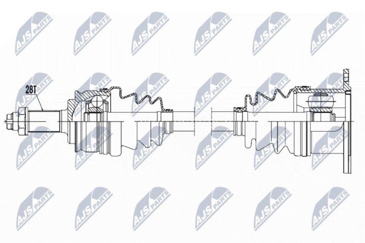 Полуось NTY NPW-SU-023 (фото 1)