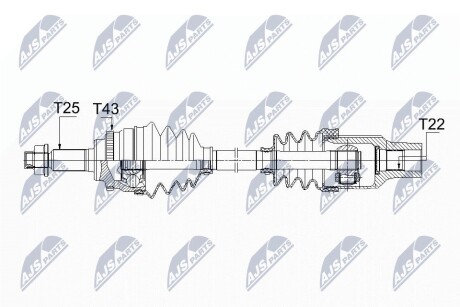 Піввісь NTY NPW-SU-025