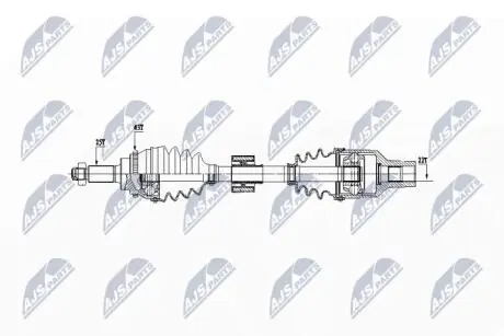 Полуось NTY NPW-SU-027