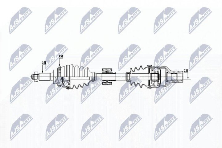 Полуось NTY NPW-SU-027 (фото 1)