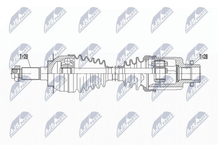 Піввісь NTY NPW-SU-039 (фото 1)