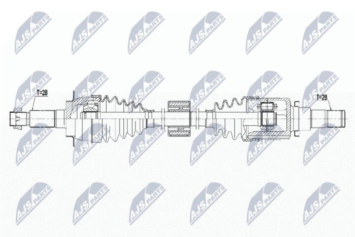 Полуось NTY NPW-SU-044 (фото 1)