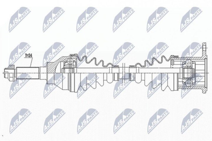 Полуось NTY NPW-SU-046 (фото 1)