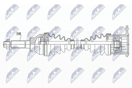 Піввісь NTY NPW-SU-048