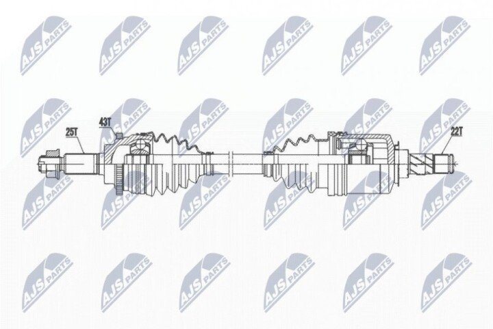 Піввісь NTY NPW-SU-050 (фото 1)