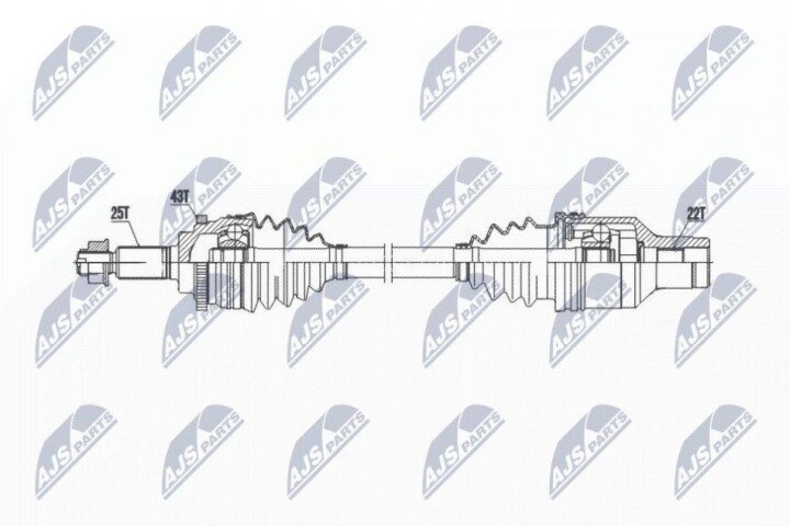 Піввісь NTY NPW-SU-052 (фото 1)