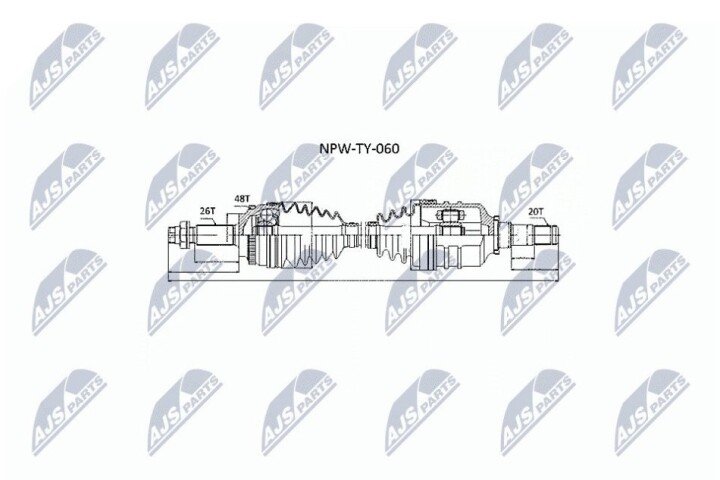 Піввісь NTY NPW-TY-060 (фото 1)