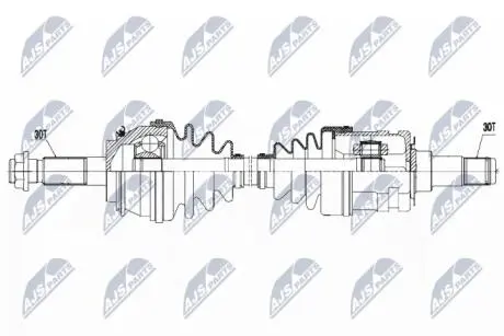 Полуось NTY NPW-TY-081