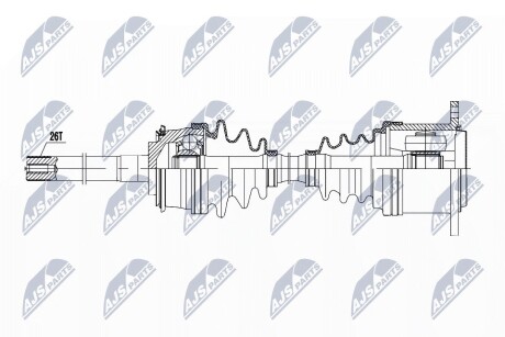 Полуось NTY NPW-TY-083