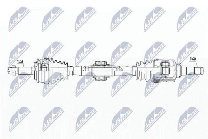 Піввісь NTY NPW-TY-085 (фото 1)