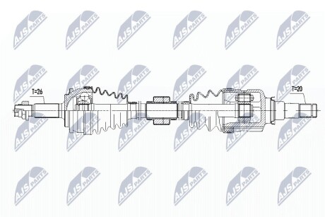 Полуось NTY NPW-TY-087 (фото 1)