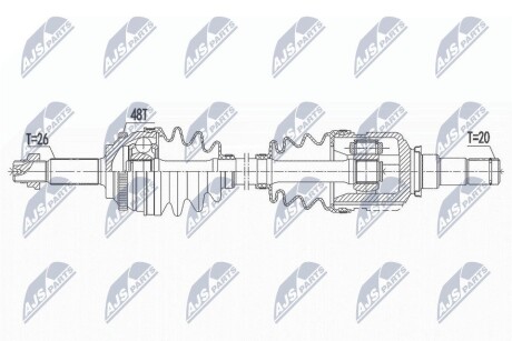 Піввісь NTY NPW-TY-100