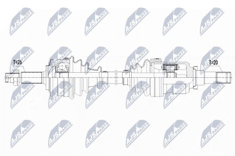 Полуось NTY NPW-TY-117 (фото 1)