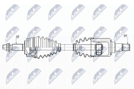 Піввісь NTY NPW-TY-125