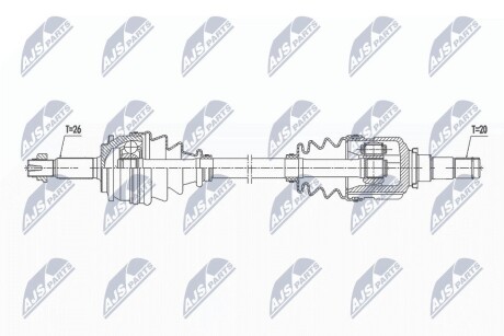 Полуось NTY NPW-TY-135