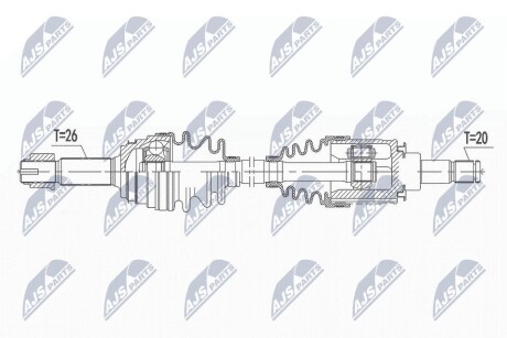 Піввісь NTY NPW-TY-141