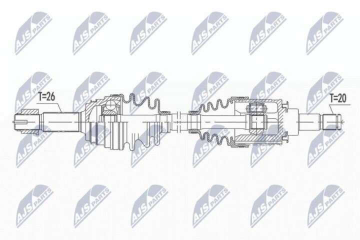 Піввісь NTY NPW-TY-141 (фото 1)