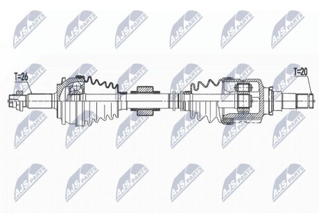 Полуось NTY NPW-TY-151 (фото 1)