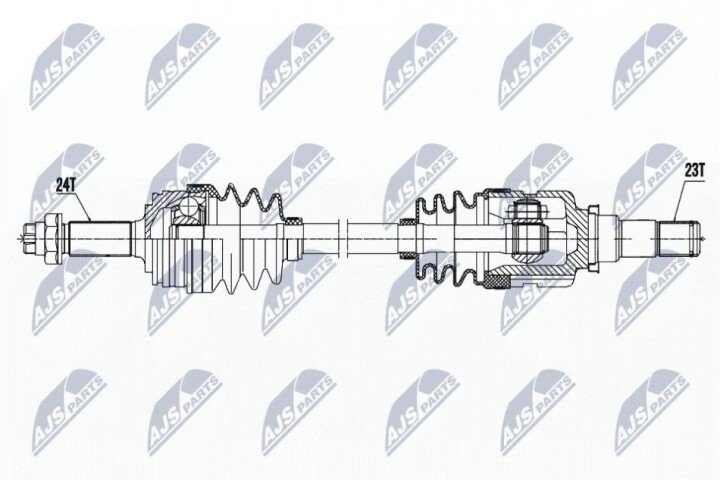 Полуось NTY NPW-TY-170 (фото 1)