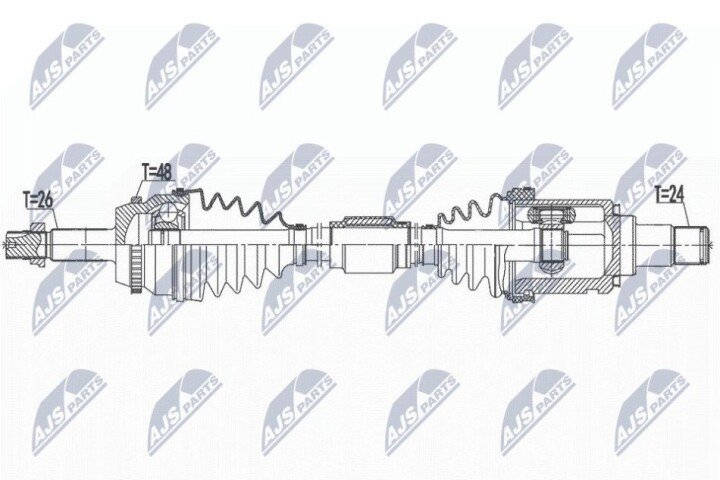 Полуось NTY NPW-TY-172 (фото 1)