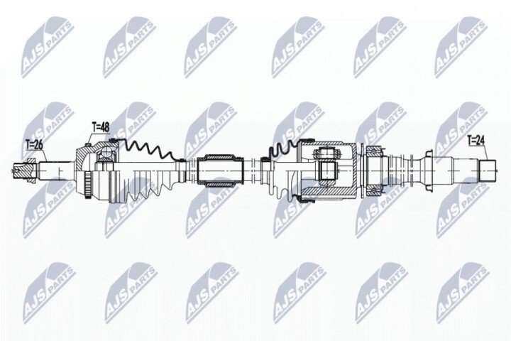 Полуось NTY NPW-TY-173 (фото 1)