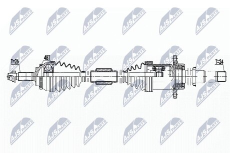 Полуось NTY NPW-TY-174