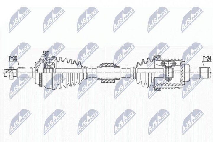 Автозапчастина NTY NPW-TY-180 (фото 1)