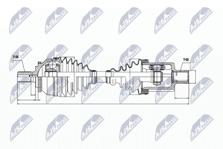 Полуось NTY NPW-VV-018 (фото 1)