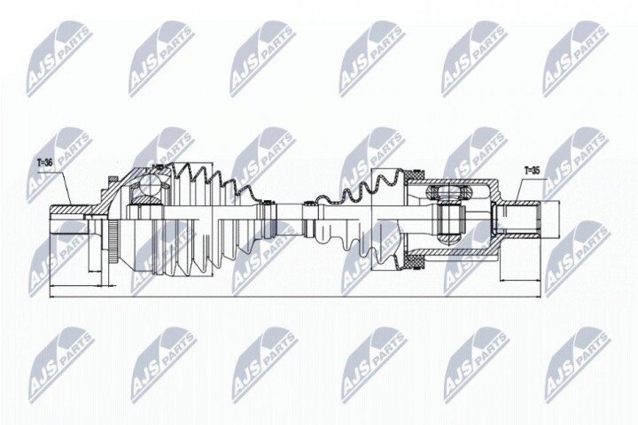 Піввісь NTY NPW-VV-018 (фото 1)