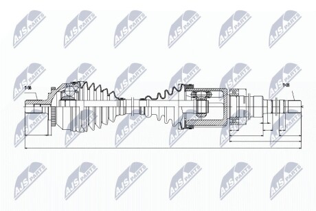 Піввісь NTY NPW-VV-020