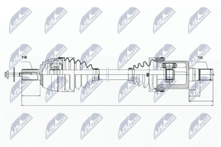 Піввісь NTY NPW-VV-023 (фото 1)