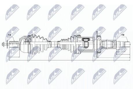 Піввісь NTY NPW-VV-032 (фото 1)