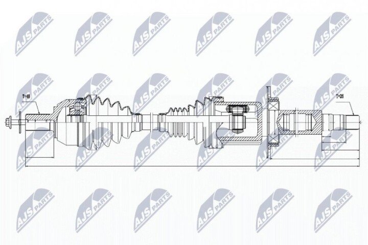 Піввісь NTY NPW-VV-032 (фото 1)